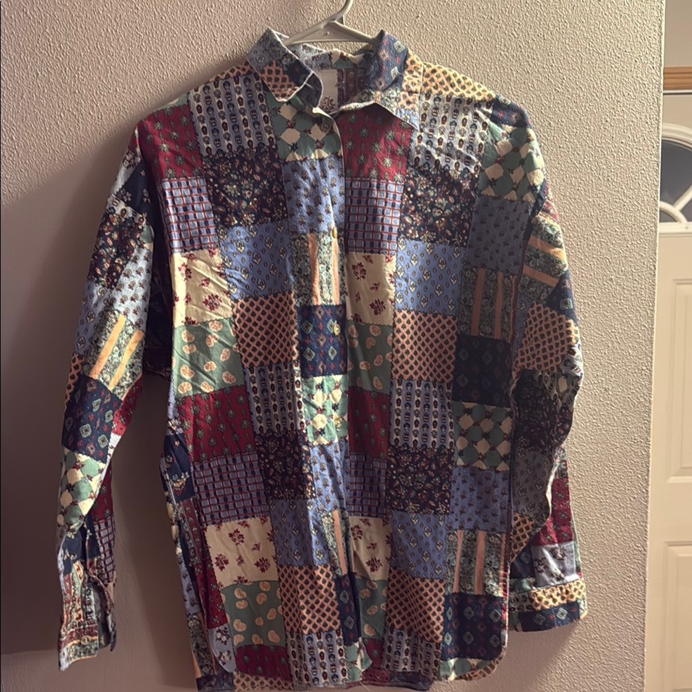 Patchwork Multicolor Women's Shirt